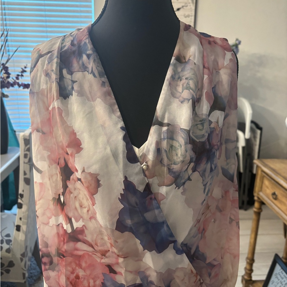 H&M Floral Blouse - Pink and Purple